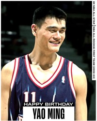 国人骄傲！NBA官推晒图祝姚明45岁生日快乐